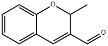 2-メチル-2H-1-ベンゾピラン-3-カルボアルデヒド 化学構造式