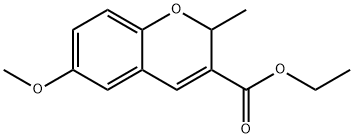 6-Methoxy-2-methyl-2H-1-benzopyran-3-carboxylic acid ethyl ester,57543-65-4,结构式