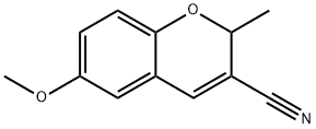 6-Methoxy-2-methyl-2H-1-benzopyran-3-carbonitrile,57543-75-6,结构式
