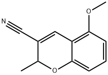 5-Methoxy-2-methyl-2H-1-benzopyran-3-carbonitrile,57543-76-7,结构式