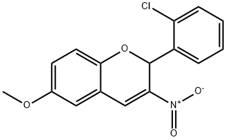 57544-12-4 2-(2-Chlorophenyl)-6-methoxy-3-nitro-2H-1-benzopyran