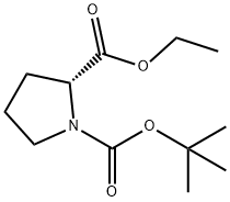 (2R)-1,2-吡咯烷二羧酸 1-叔丁酯 2-乙酯, 575452-35-6, 结构式