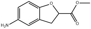 2-Benzofurancarboxylicacid,5-amino-2,3-dihydro-,methylester(9CI) 化学構造式