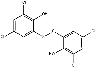 2,2′-ジチオビス(4,6-ジクロロフェノール) 化学構造式