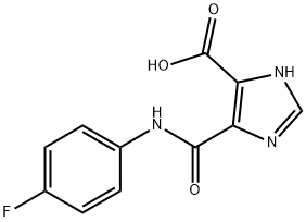 1H-Imidazole-4-carboxylicacid,5-[[(4-fluorophenyl)amino]carbonyl]-(9CI) 结构式