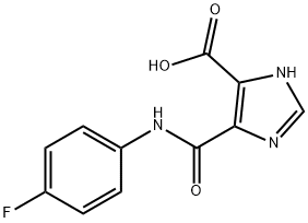 1H-Imidazole-4-carboxylicacid,5-[[(4-fluorophenyl)amino]carbonyl]-(9CI),575497-25-5,结构式