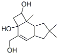 1,2,4a,5,6,7,7a,7b-オクタヒドロ-3-(ヒドロキシメチル)-6,6,7b-トリメチル-2aH-シクロブタ[e]インデン-1,2a-ジオール 化学構造式