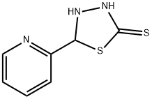 5-吡啶-2-基-4,5-二氢-1,3,4-噻二唑-2-硫醇,5757-43-7,结构式
