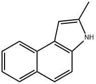 2-メチル-3H-ベンゾ[e]インドール 化学構造式