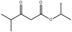 戊酸, 4-甲基-3-氧代-, 1-甲基乙基 酯 结构式