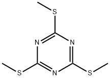 2,4,6-トリス(メチルチオ)-1,3,5-トリアジン 化学構造式
