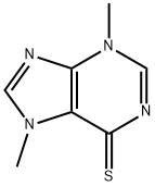 3,7-Dihydro-3,7-dimethyl-6H-purine-6-thione,5759-60-4,结构式