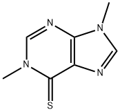 1,9-Dimethyl-9H-purine-6(1H)-thione,5759-62-6,结构式