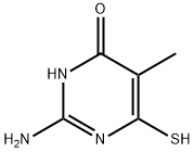 4(1H)-Pyrimidinone, 2-amino-6-mercapto-5-methyl- (9CI) Structure