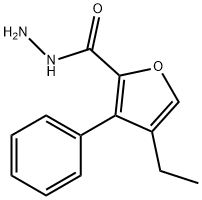2-Furancarboxylicacid,4-ethyl-3-phenyl-,hydrazide(9CI) Struktur