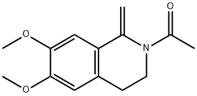 2-乙酰基-6,7-二甲氧基-1-亚甲基-1,2,3,4-四氢异喹啉, 57621-04-2, 结构式