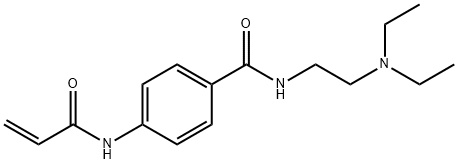 N-(2-diethylaminoethyl)-4-(prop-2-enoylamino)benzamide Struktur