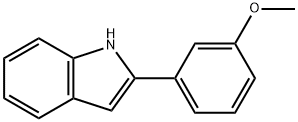 2-(3-メトキシフェニル)-1H-インドール 化学構造式
