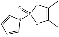 N-(1,2-DIMETHYLETHENYLENEDIOXYPHOSPHORYL)IMIDAZOLE 化学構造式