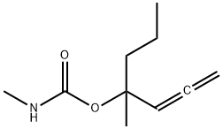 1,2-Heptadien-4-ol,4-methyl-,methylcarbamate(9CI) Struktur