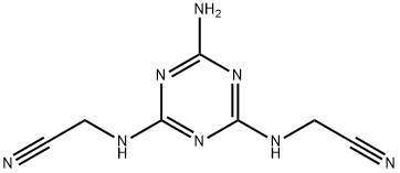 (6-Amino-1,3,5-triazine-2,4-diyldiimino)diacetonitrile Structure