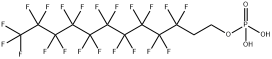 3,3,4,4,5,5,6,6,7,7,8,8,9,9,10,10,11,11,12,12,12-henicosafluorododecyl dihydrogen phosphate Structure