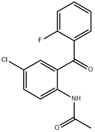 N-[4-Chloro-2-(2-fluorobenzoyl)phenyl]acetamide Structure