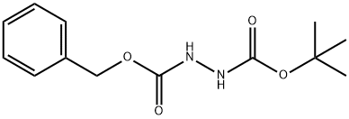 1-Benzyl 2-(tert-butyl) hydrazine-1,2-dicarboxylate Struktur