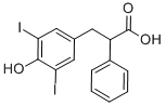 4-ヒドロキシ-3,5-ジヨード-α-フェニルベンゼンプロパン酸
