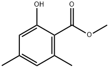 METHYL 2-HYDROXY-4,6-DIMETHYLBENZOATE 化学構造式