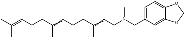 N-Methyl-N-(3,7,11-trimethyl-2,6,10-dodecatrienyl)-1,3-benzodioxole-5-methanamine Struktur