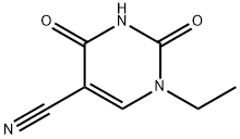 1-乙基-2,4-二氧-1,2,3,4-四氢嘧啶-5-腈 结构式