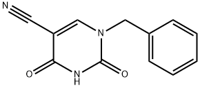 1-BENZYL-2,4-DIOXO-1,2,3,4-TETRAHYDRO-5-PYRIMIDINECARBONITRILE 化学構造式