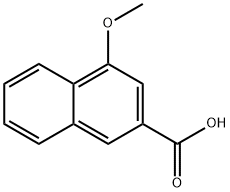 2-Naphthalenecarboxylic acid, 4-Methoxy- Structure