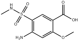 4-氨基-2-甲氧基-5-(N-甲基氨磺酰)苯甲酸,57734-46-0,结构式