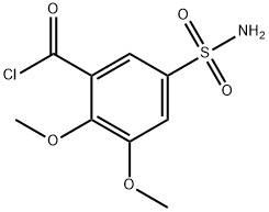 5-(aminosulphonyl)-2,3-dimethoxybenzoyl chloride Struktur
