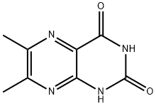 6,7-Dimethylpteridine-2,4(1H,3H)-dione Structure