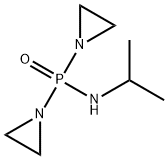 Bis(1-aziridinyl)(isopropylamino)phosphine oxide Structure