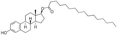 estra-1,3,5(10)-triene-3,17beta-diol 17-palmitate Structure
