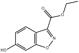 6-羟基苯并[D]异唑-3-羧酸乙酯 结构式