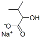 sodium 2-hydroxy-3-methylbutyrate Structure