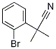 2-(2-Bromophenyl)-2-methylpropanenitrile Struktur