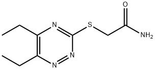 Acetamide, 2-[(5,6-diethyl-1,2,4-triazin-3-yl)thio]- (9CI) 结构式
