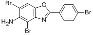 4,6-DIBROMO-2-(4-BROMOPHENYL)-1,3-BENZOXAZOL-5-AMINE Struktur