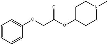 Acetic acid, phenoxy-, 1-methyl-4-piperidinyl ester (9CI) Structure