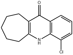 5,6,7,8,9,10-Hexahydro-4-chloro-11H-cyclohepta[b]quinolin-11-one Structure