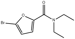 5-ブロモ-N,N-ジエチル-2-フルアミド 化学構造式