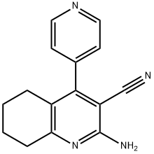 3-Quinolinecarbonitrile,2-amino-5,6,7,8-tetrahydro-4-(4-pyridinyl)-(9CI) Struktur