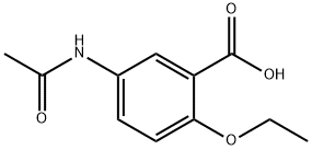 5-(Acetylamino)-2-ethoxybenzoic acid,578-11-0,结构式