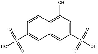 1-Naphthol-3,6-disulfonic acid Struktur